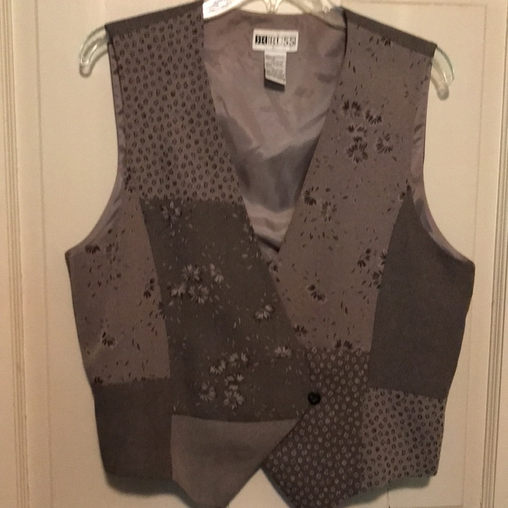 Vintage Country Style Brown Vest